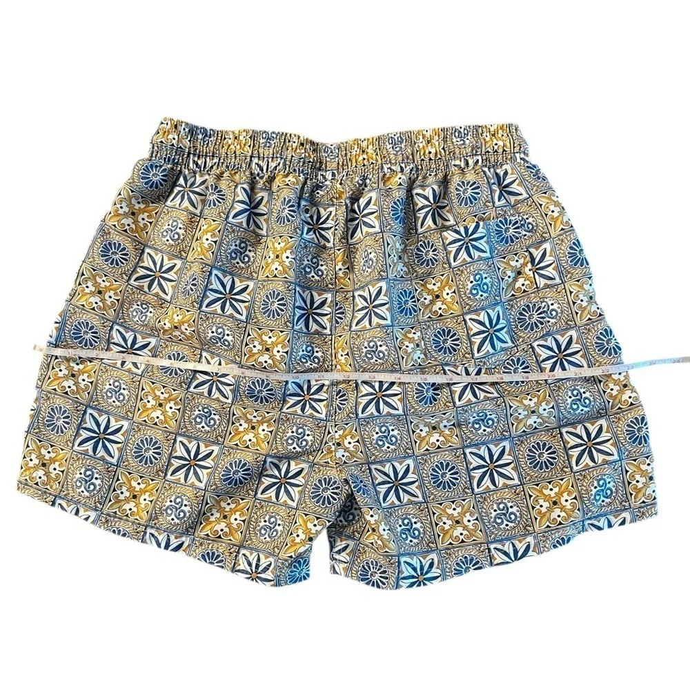 Origen Per Capri Blue & Yellow Swim Trunks Size XL NWOT